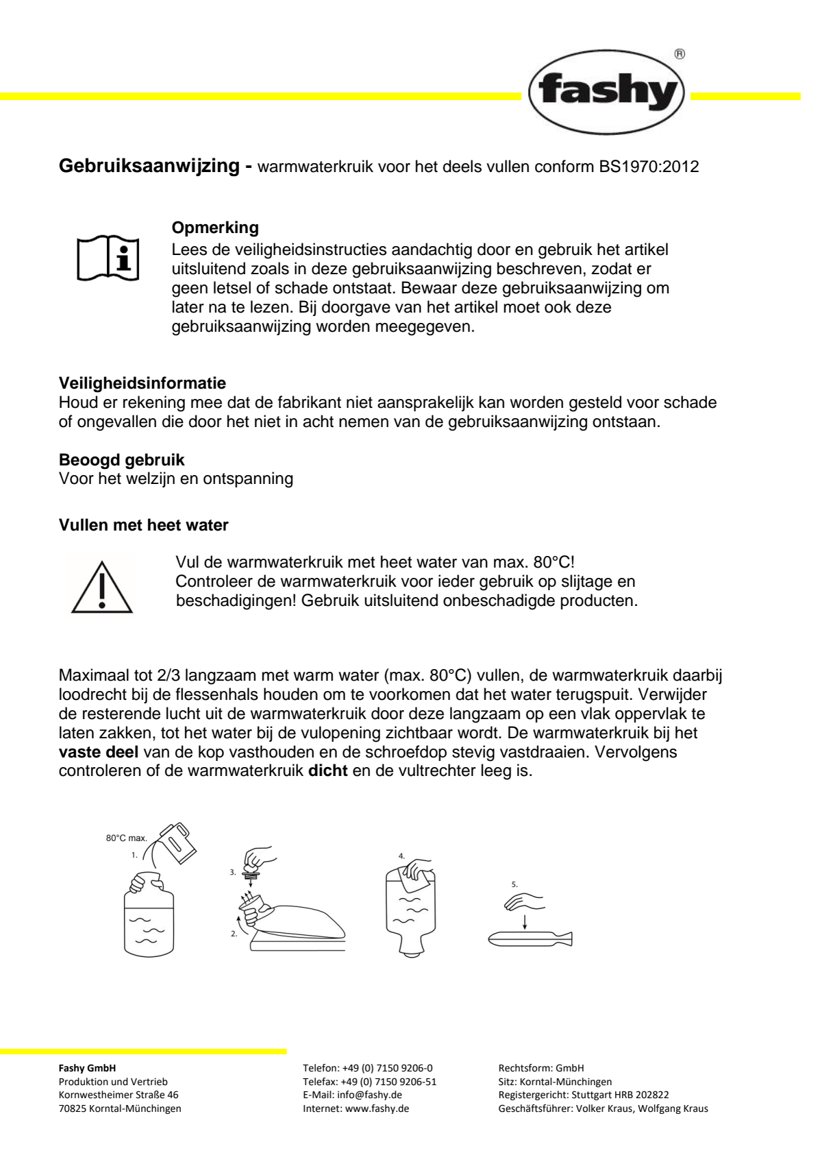 Warmwaterzak Dubbelgeribbeld Cranberry afbeelding van document #1, instructions
