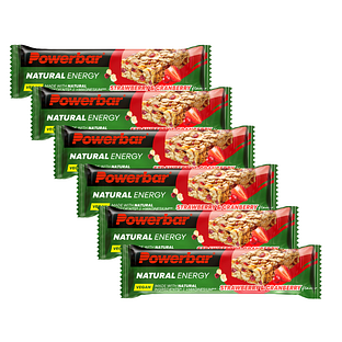 Powerbar Natural Energy Cereal Bar Strawberry en Cranberry Voordeelverpakking 6x40GR