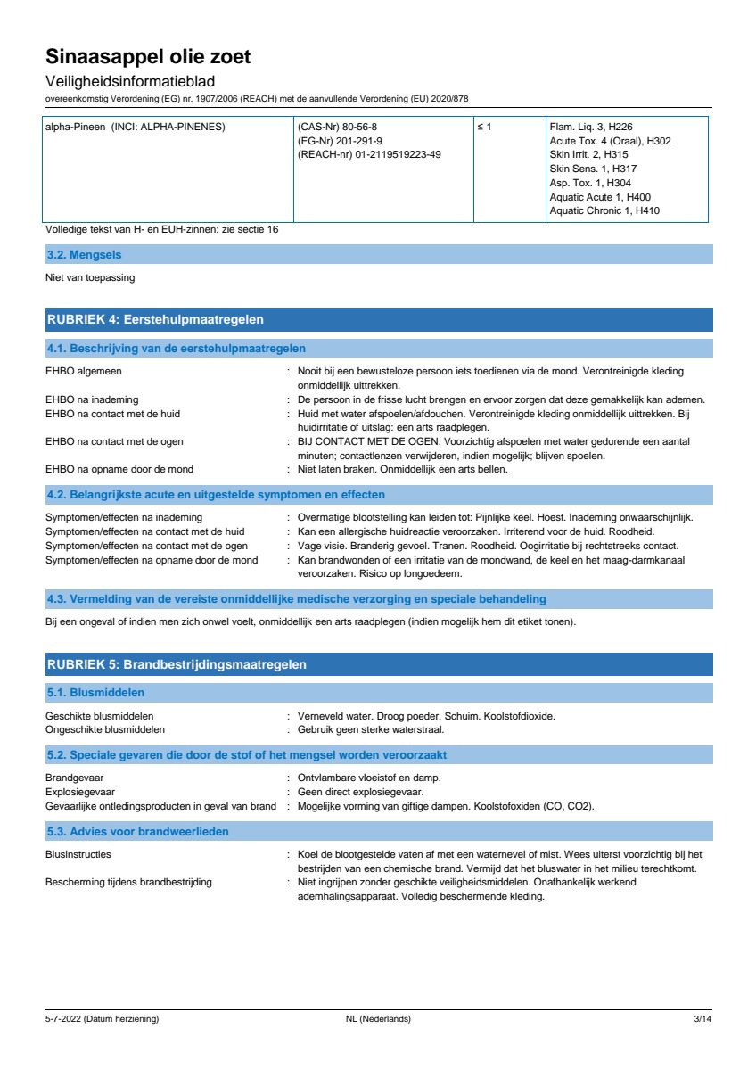 Essentiële Olie Sinaasappel afbeelding van document #3, label