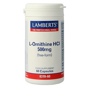 Lamberts L-ornithine 500mg Vegacapsules 60VCP