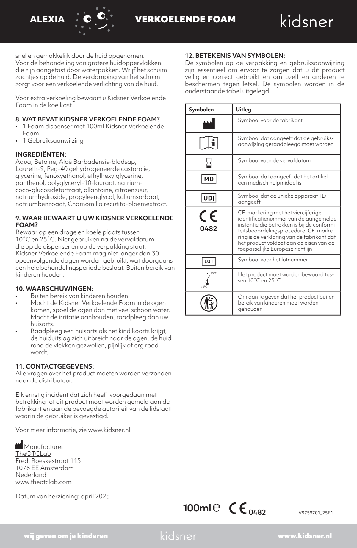 Alexia De Verkoelende Foam bij Waterpokken afbeelding van document #2, instructions