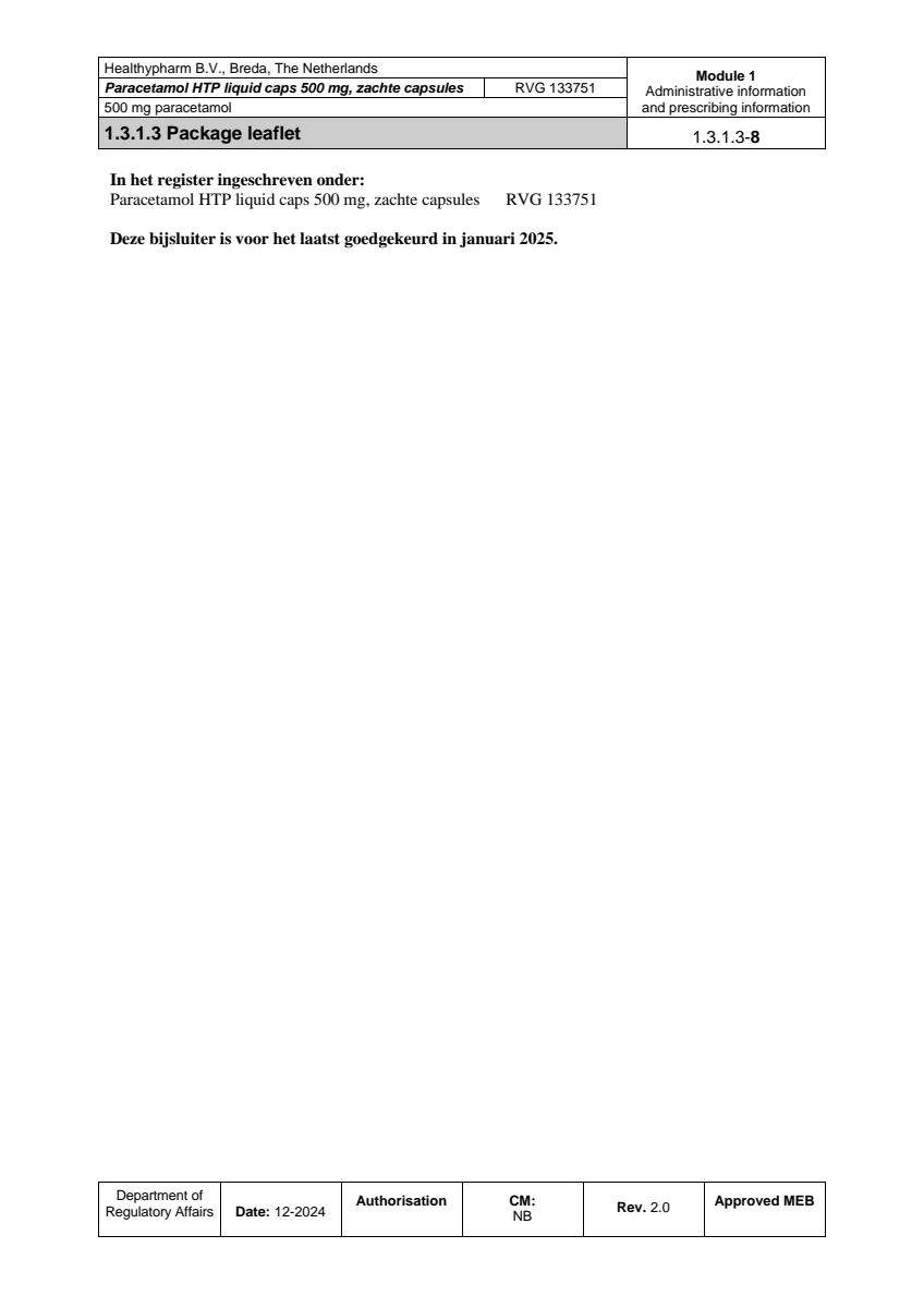Paracetamol 500mg Liquid Capsules afbeelding van document #8, leaflet