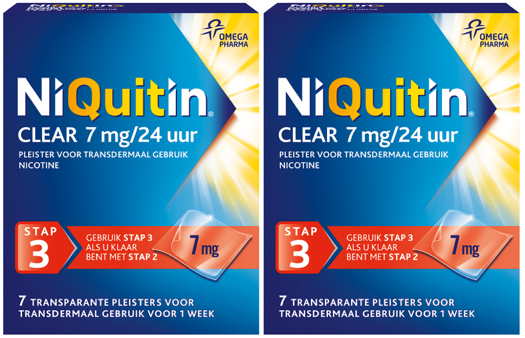 NiQuitin Clear Pleister Twee Weken Behandeling afbeelding