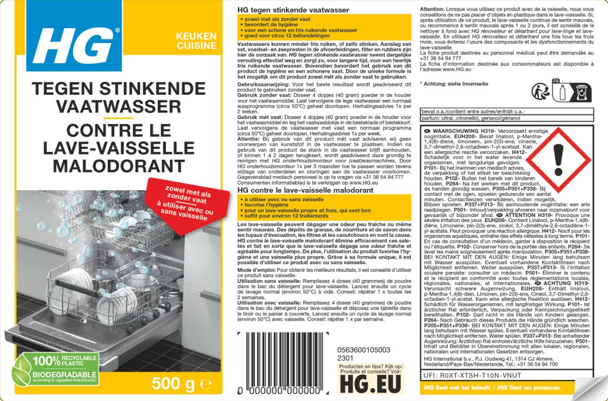 Aircare Tegen Stinkende Vaatwassers afbeelding van document #1, label