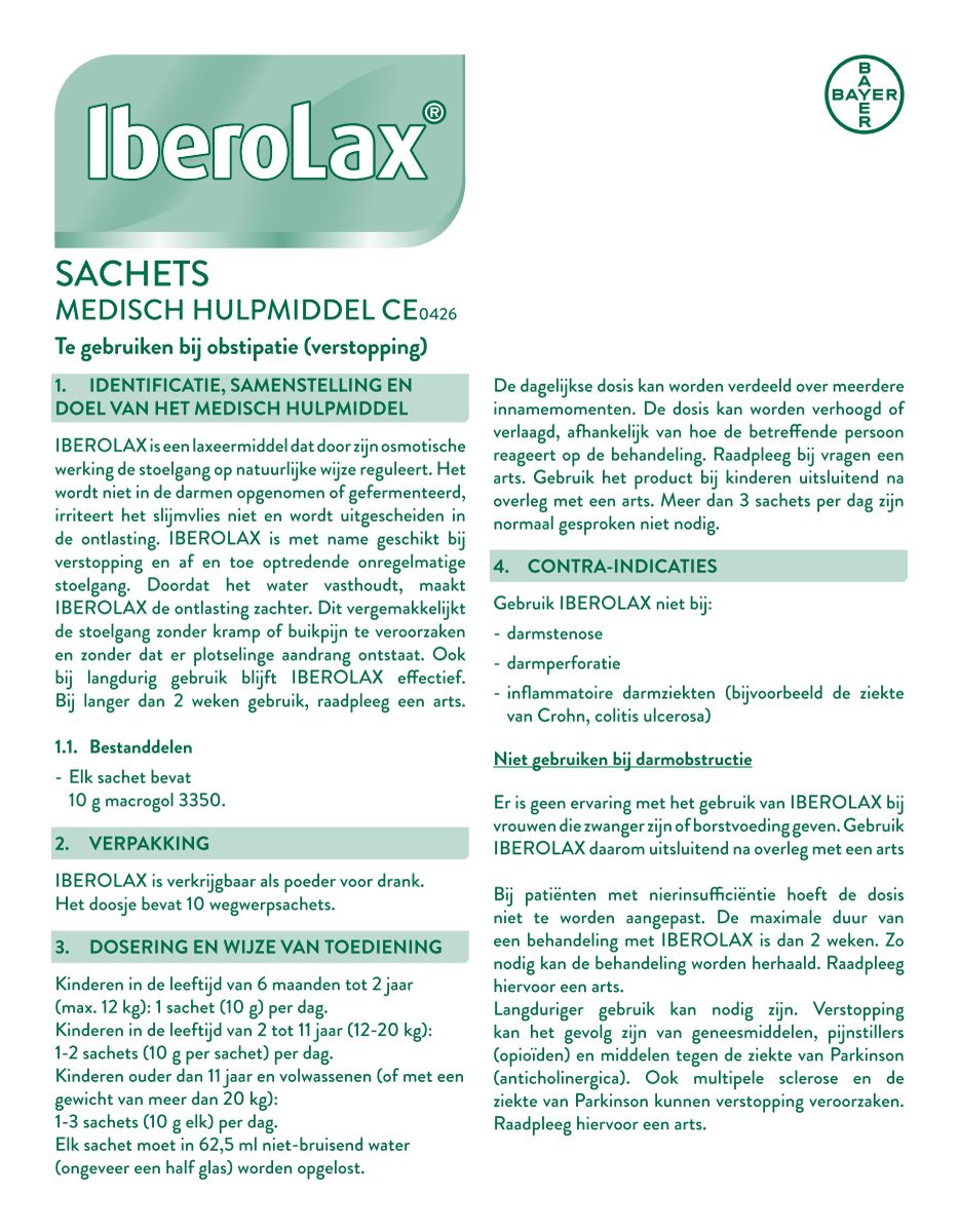 Poeder Sachets afbeelding van document #1, instructions