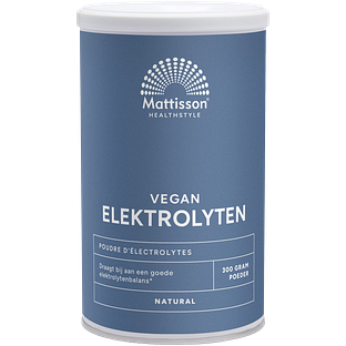 Mattisson HealthStyle Elektrolyten Natural Poeder 300GR Mattisson HealthStyle Elektrolyten Natural Poeder 300GR