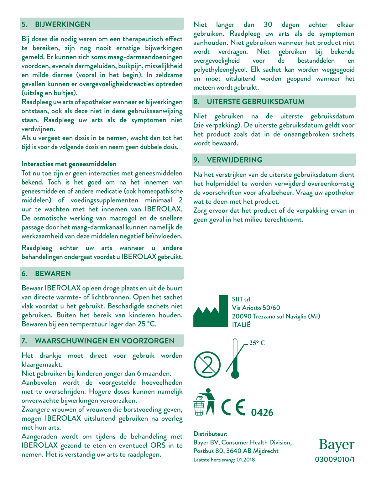 Poeder Sachets afbeelding van document #2, instructions