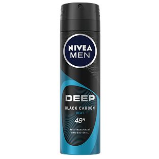 Nivea Men Deep Black Carbon Beat Anti-Transpirant Spray 150ML