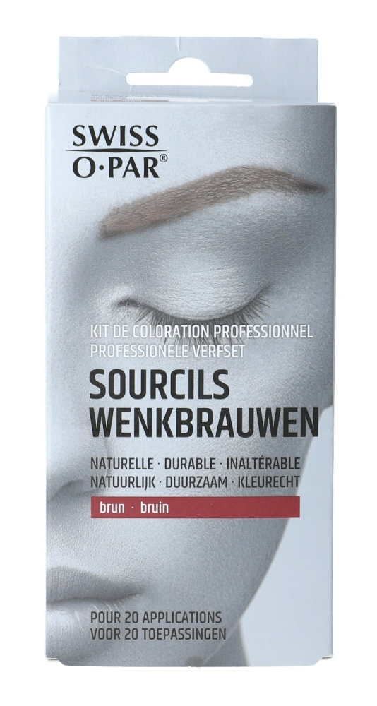 Swiss O-Par Professionele Verfset Wenkbrauwen Bruin afbeelding
