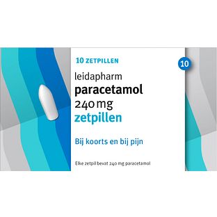 Leidapharm Paracetamol Zetpil 240mg 10ST Leidapharm Paracetamol Zetpil 240mg 10ST