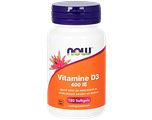 NOW Vitamine D3 400 IE Softgels 180SG NOW Vitamine D3 400 IE Softgels 180SG