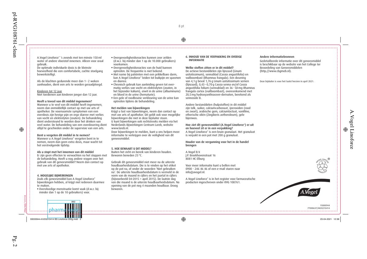 Linoforce Korrels afbeelding van document #2, leaflet