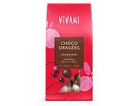 Vivani Choco Dragées Cranberry 75GR