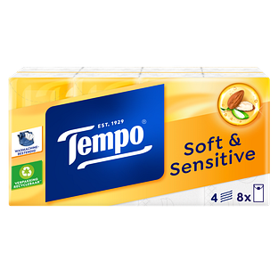 Tempo Zakdoekjes Plus 8ST