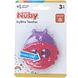 Nuby Bijtring Koel Ice Gel 1ST Bijtring paars, roze