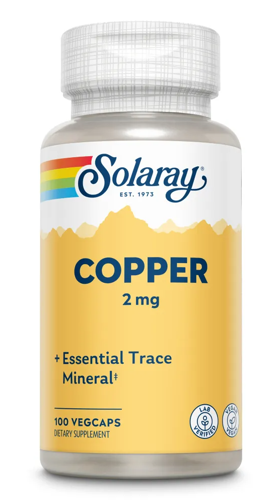 Solaray Copper 2mg Capsules Solaray Copper 2mg Capsules