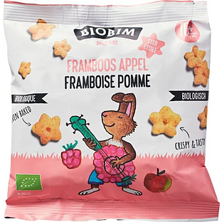 Biobim Biologische Mais Puffs Framboos Appel 10+M 20GR