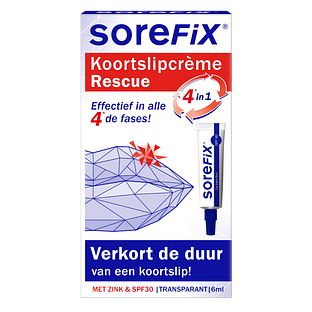 SoreFix Rescue Koortslipcrème 6ML SoreFix Rescue Koortslipcrème 6ML