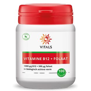 Vitals Vitamine B12 1000mcg + Folaat 500mcg Zuigtabletten 100ZTB