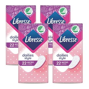 Libresse Dailies Style Micro Inlegkruisjes Multiverpakking 4x22ST
