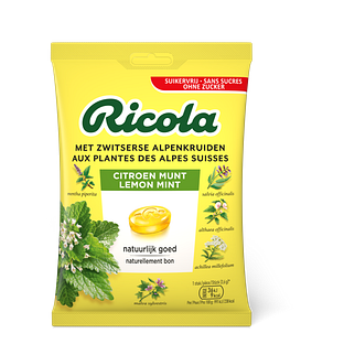 Ricola Citroen Munt Suikervrij 75GR