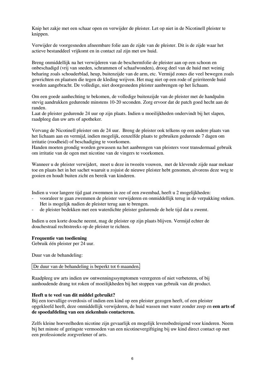 Pleisters 14 mg - voor stoppen met roken afbeelding van document #6, leaflet