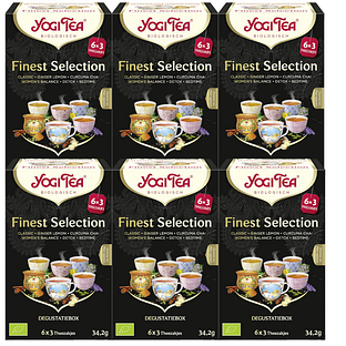 Yogi Tea Finest Selection Set Voordeelverpakking 6x18ST Yogi Tea Finest Selection Set Voordeelverpakking 6x18ST