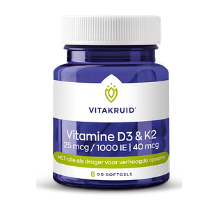 Vitakruid Vitamine D3 & k2 Softgels 90SG