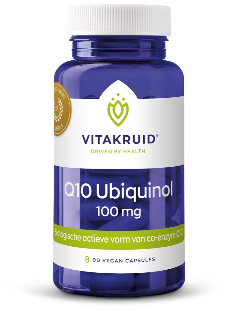 Vitakruid Co-enzym Q10 Ubiquinol actieve vorm Kaneka® 100 mg 90VCP