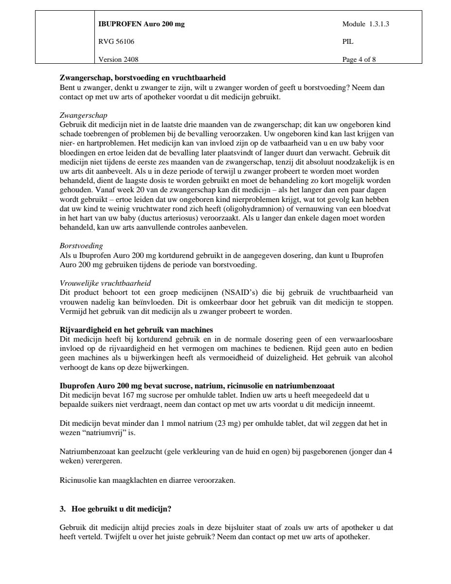 Ibuprofen 200mg afbeelding van document #4, leaflet