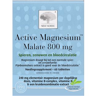 New Nordic Active Magnesium Malate 800mg Tabletten 60TB