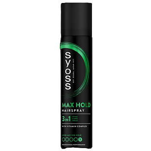 Syoss 3in1 Max Hold Hairspray Hold 5 75ML Syoss 3in1 Max Hold Hairspray Hold 5 75ML