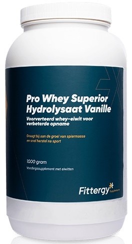 Fittergy Pro Whey Superior Hydrolysate Vanille afbeelding