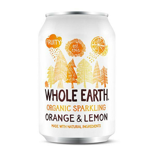 Whole Earth Organic Sparkling Orange & Lemon 330ML