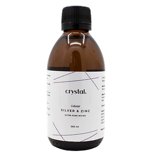 Crystal Colloidaal Zilver & Zink Ultra Pure Water 250ML