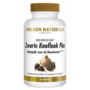 Golden Naturals Zwarte Knoflook Plus Capsules 60VCP
