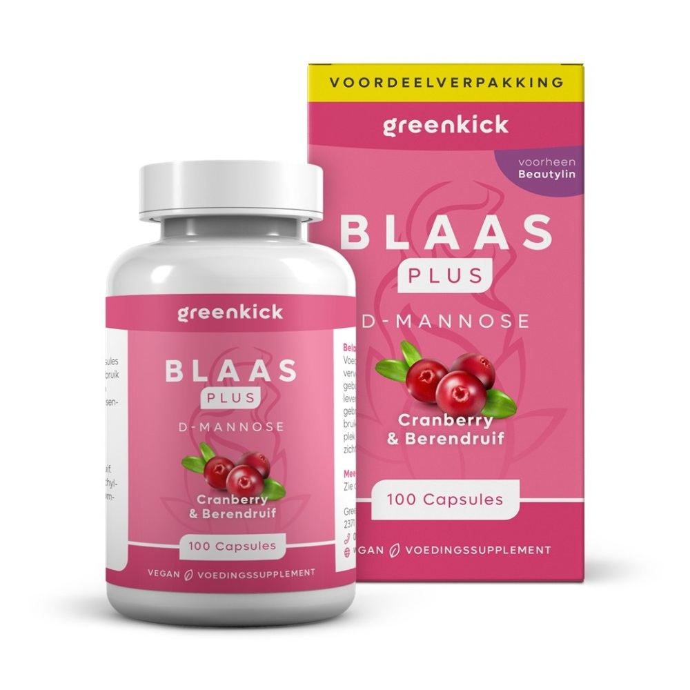 Greenkick Blaas Plus D-mannose Cranberry & Berendruif afbeelding