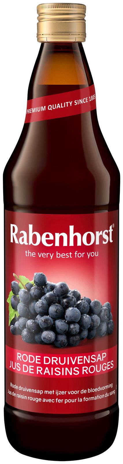 Rabenhorst Druivensap & IJzer 750ML