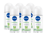 Nivea Fresh Pure Roll-on Voordeelverpakking 6x50ML