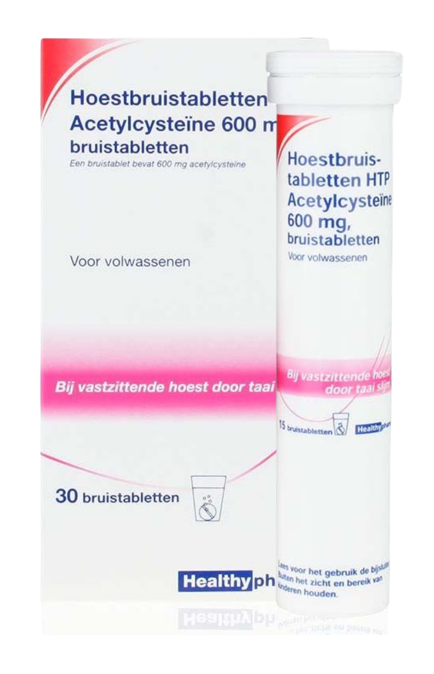 Healthypharm Acetylcyste?ne 600mg Bruistabletten 30st