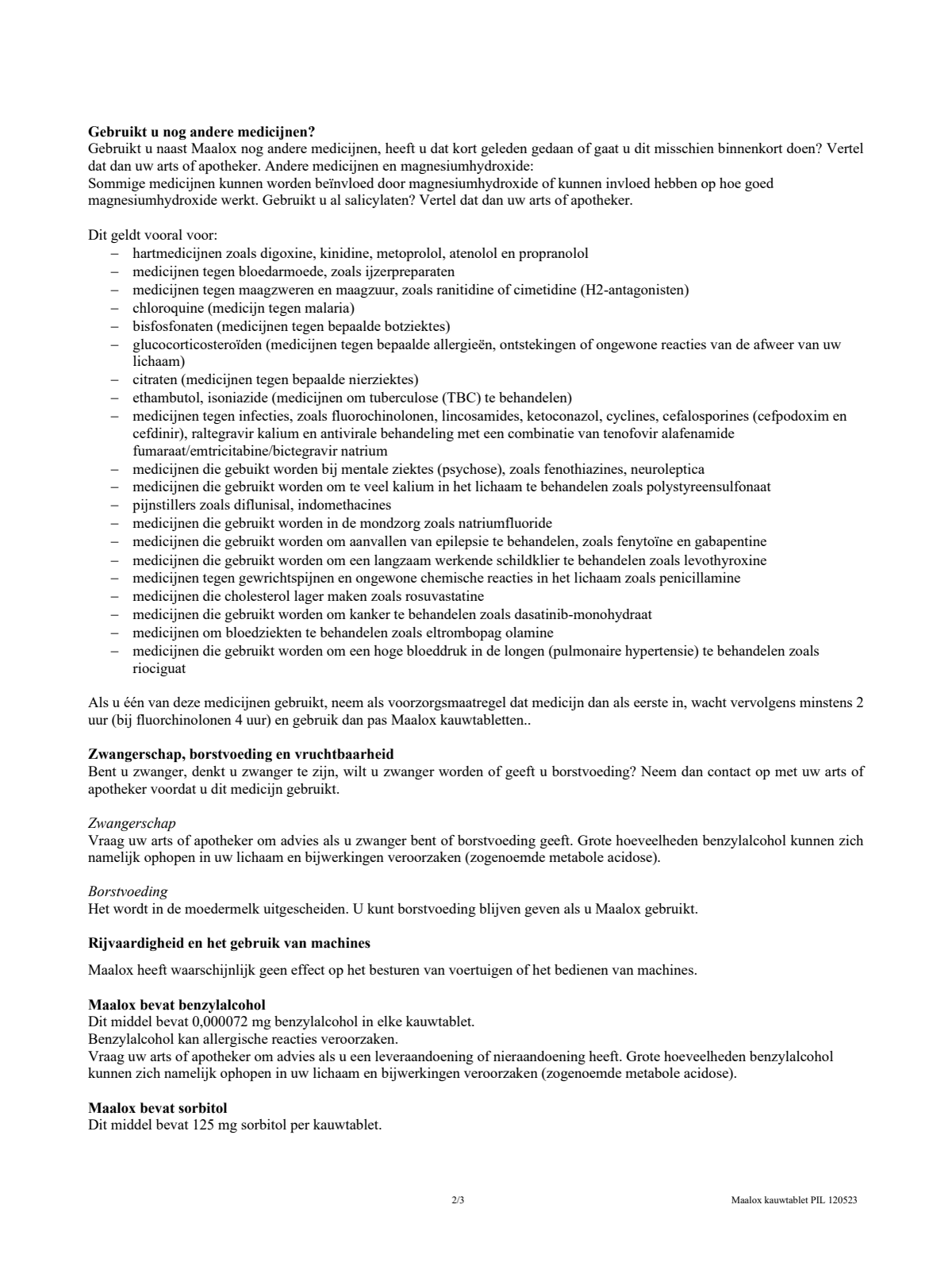 Kauwtabletten afbeelding van document #2, leaflet