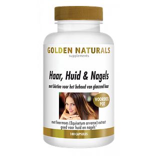 Golden Naturals Haar Huid & Nagels Capsules 180VCP