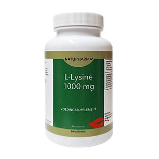 Natupharma L-lysine 1000mg Tabletten 90TB