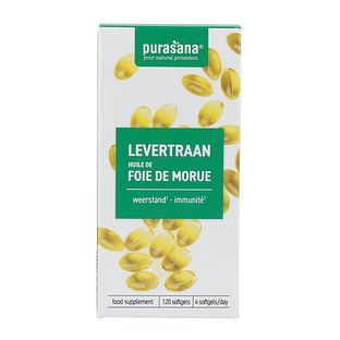 Purasana Levertraan Softgels 120CP Purasana Levertraan Softgels 120CP