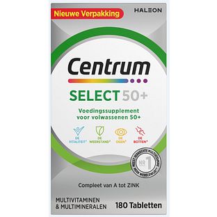 Centrum Select 50+ Multivitaminen Tabletten 180TB