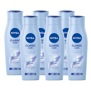 Nivea Classic Mild Care Shampoo Voordeelverpakking 6x250ML Nivea Classic Mild Care Shampoo Voordeelverpakking 6x250ML
