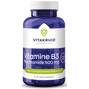 Vitakruid Vitamine B3 Niacinamide 500 mg Flush Free 90CP