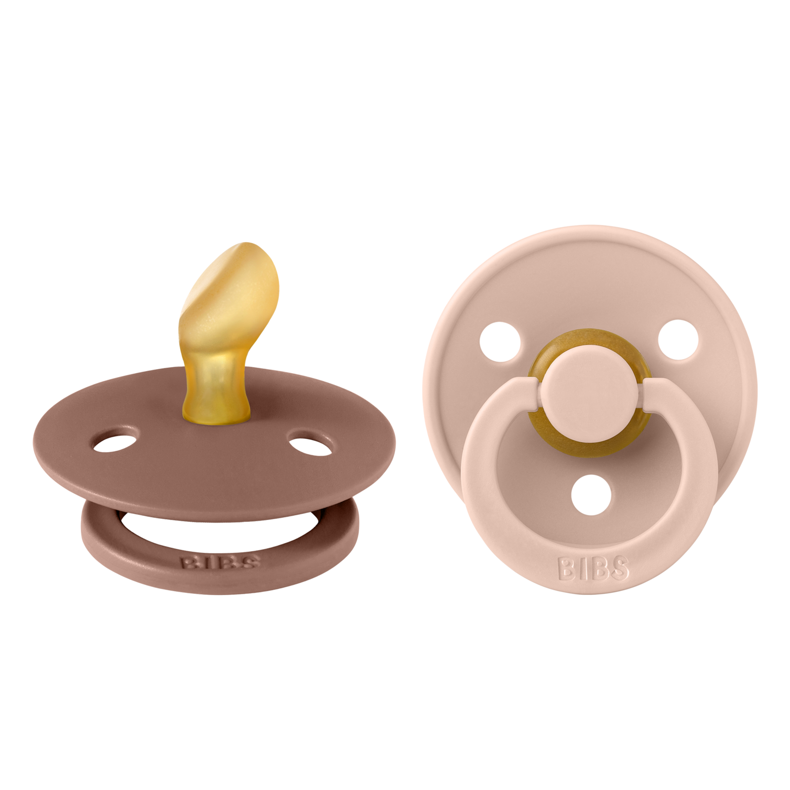 BIBS Fopspeen 0-6 Maanden Anatomic Blush/Woodchuck afbeelding