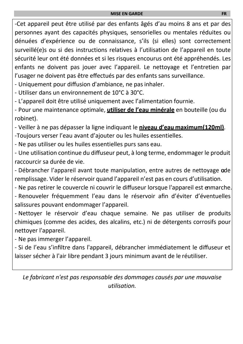 Impulse Aroma Diffuser afbeelding van document #8, instructions