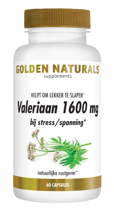 Golden Naturals Valeriaan 1600mg Capsules 60VCP